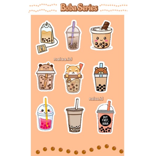 

Sticker Aesthetic/Sticker Waterproof/Sticker Boba/Sticker Hp dan Laptop