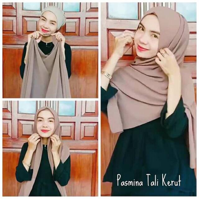 PASHMINA KERUT HIJAB OOTD PASMINA