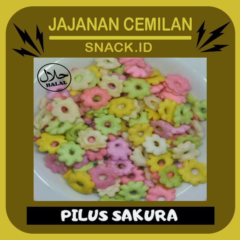 

Pilus sakura warna warni 1 KG / / pilus ajisan jajanan jadul / cemilan snack kiloan