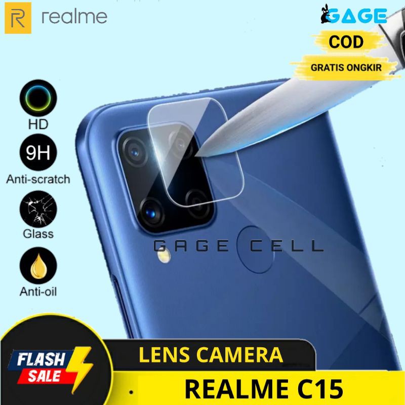 COD✅ Tempered Glass Camera Tg Antigores Kamera Realme C15 - Pelindung Anti Gores Kamera Relami C15