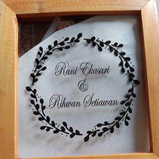 Kotak Mahar 2 Perhiasan Berbahan Kayu Palet