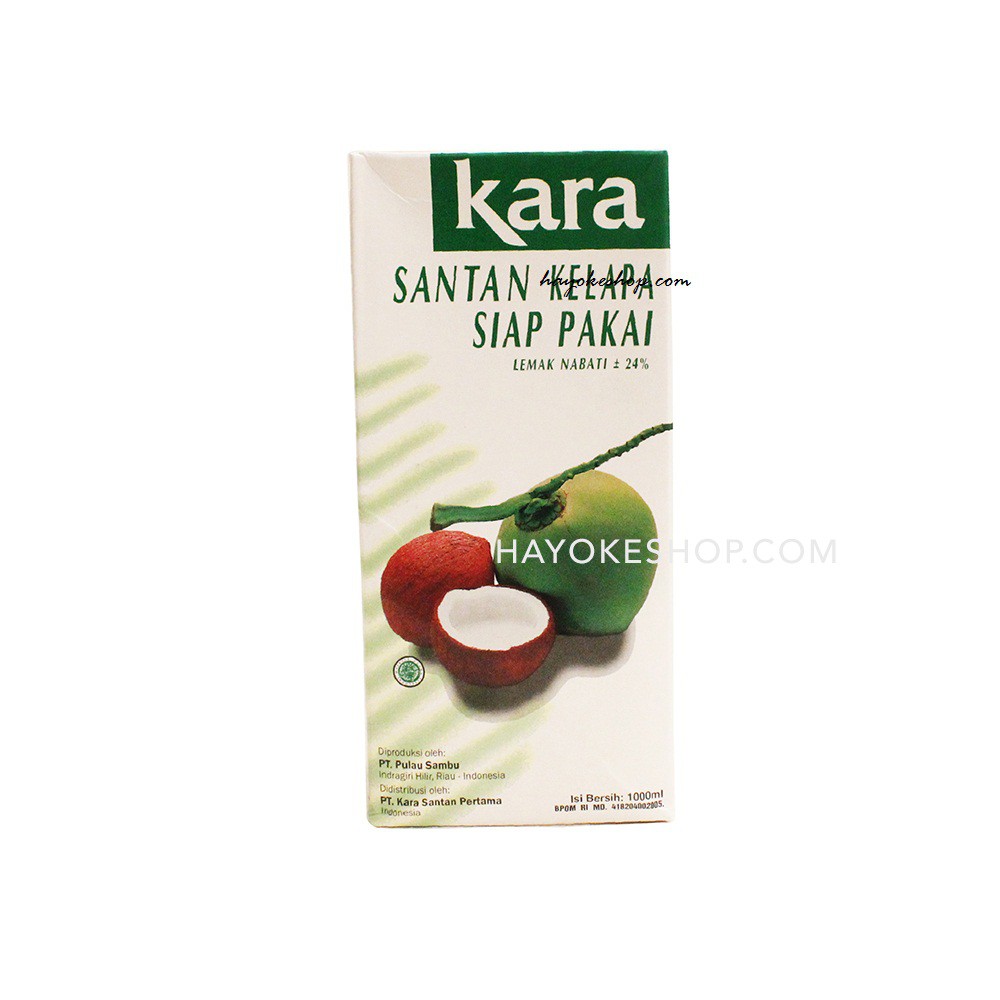 

KARA SANTAN KELAPA 1000ML X 12PACK PER KARTON