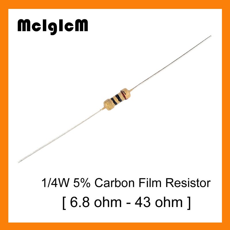 Pack of 30 Carbon Film Resistor 33K 0.5W 5/%
