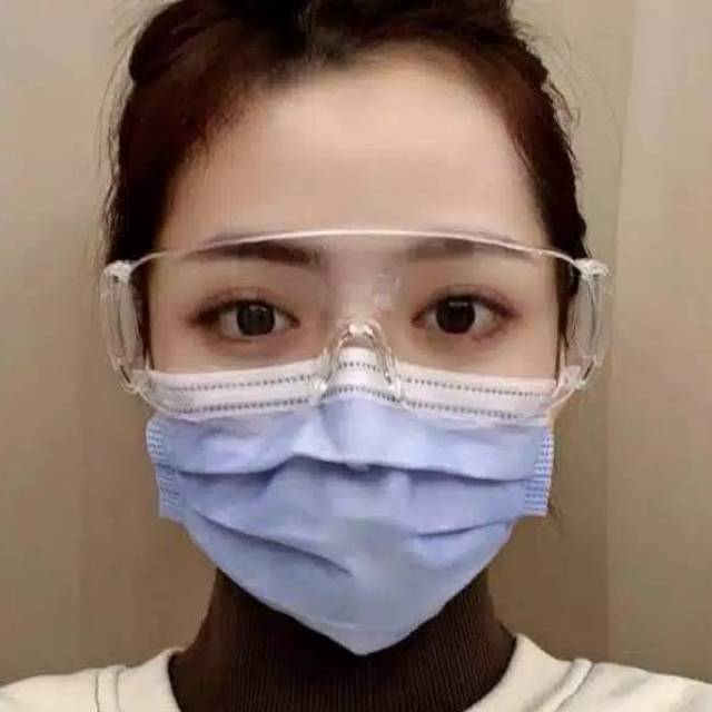 Kacamata Safety Googles Goggles Anti Corona Virus Gerinda Gurinda Clear Bening Transparan -  CAMEL