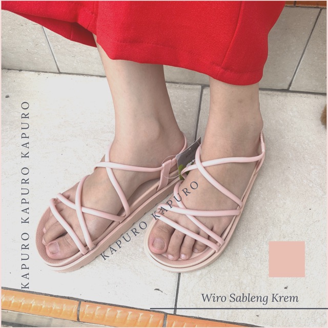 Terlariss Kapuro Sandal Wedges Wiro Sableng 1990 Shopee Indonesia