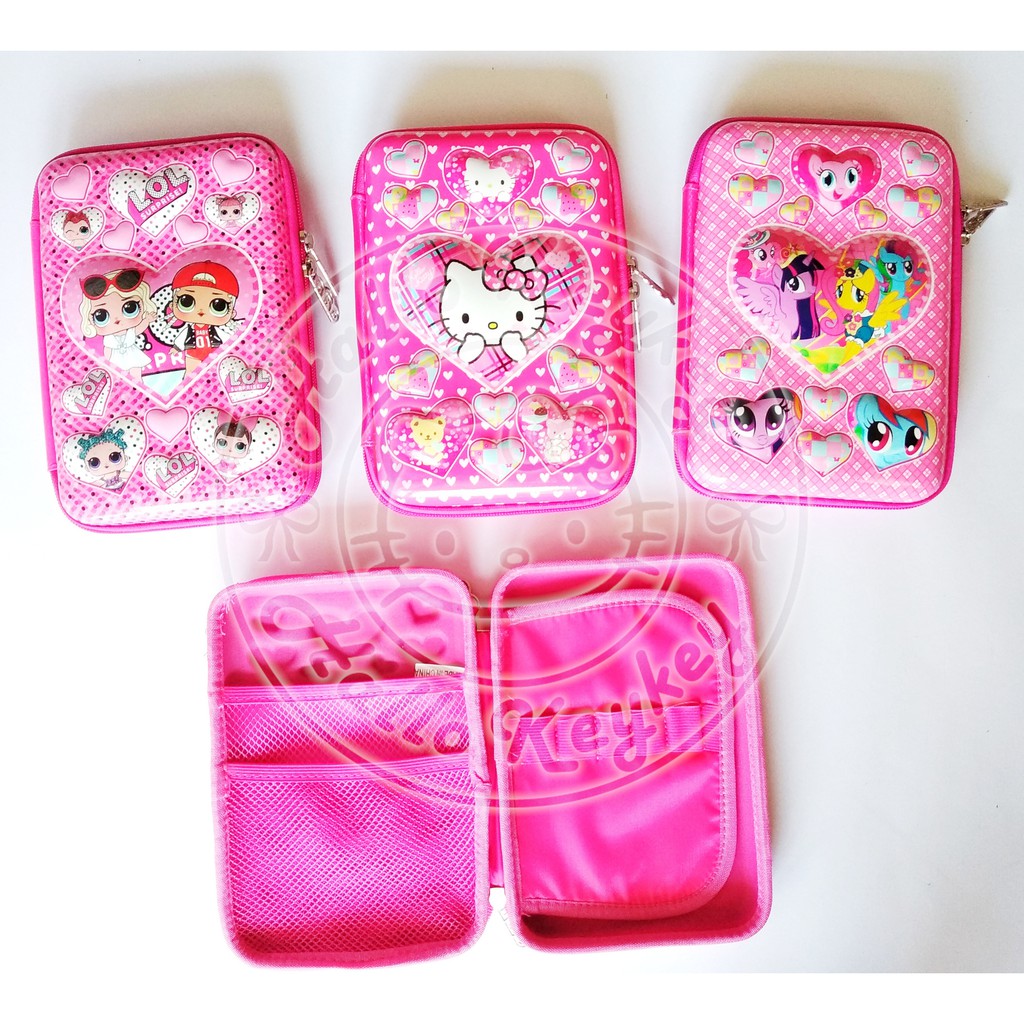 

tempat kotak pensil hardcase hello kitty / LOL / my little pony