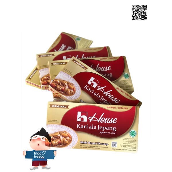 

Instan-Masak-Bumbu- House Japanese Curry Roux- Bumbu Kari Ala Jepang Halal- 300 G - Original -Bumbu-
