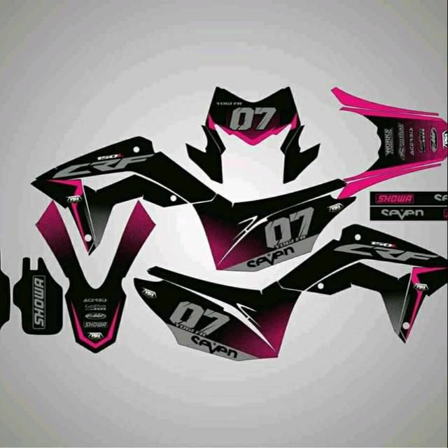Decal crf 150L pink magenta