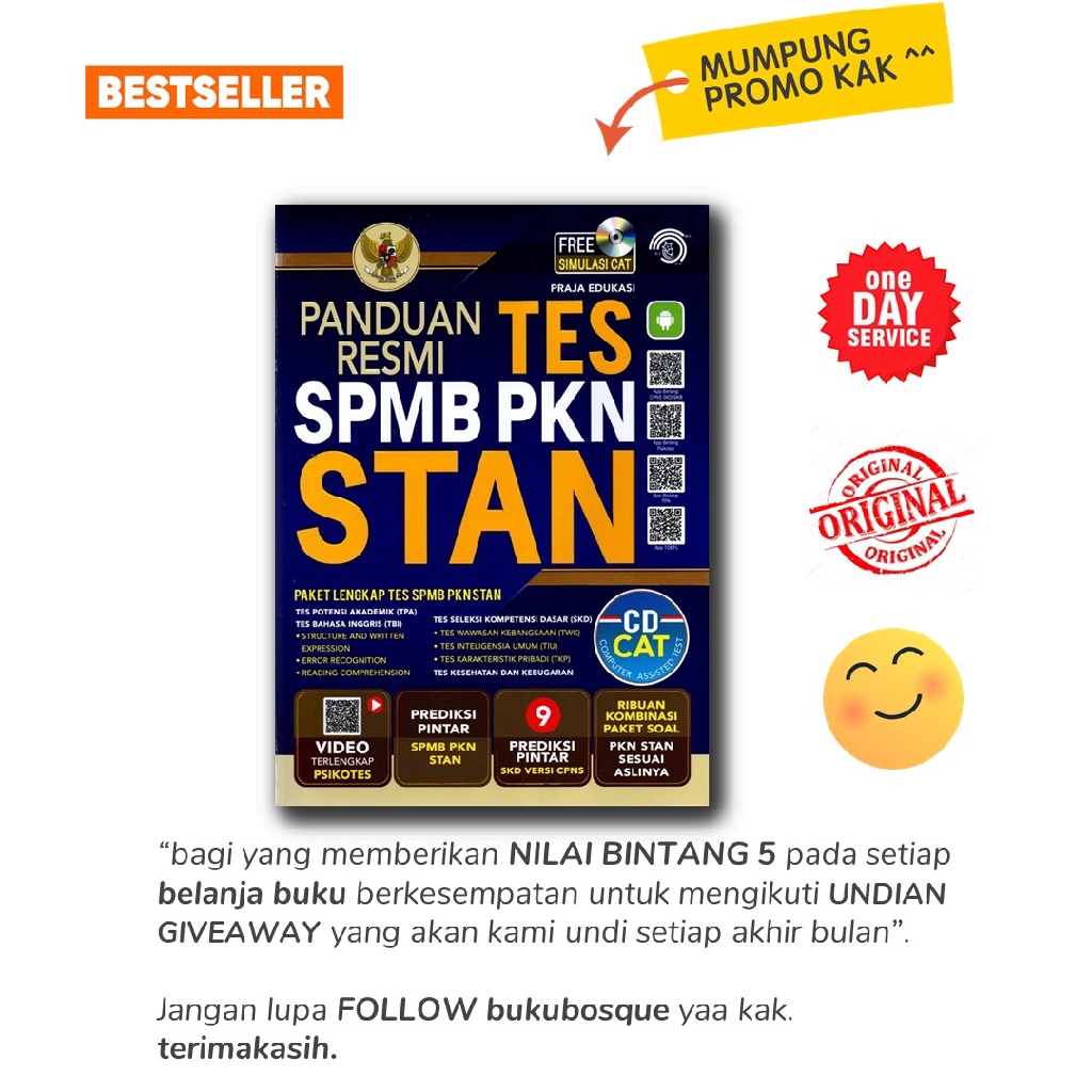 Jual BUKU EDUKASI - PANDUAN RESMI TES SPMB PKN STAN - BINTANG WAHYU ...