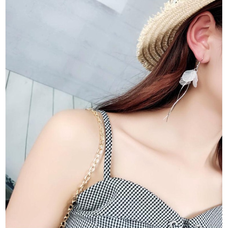 Anting  Tassel Wanita B402 DANCING FLOWER  Korea Fashion Women Earring Giwang Aksesoris Cewe