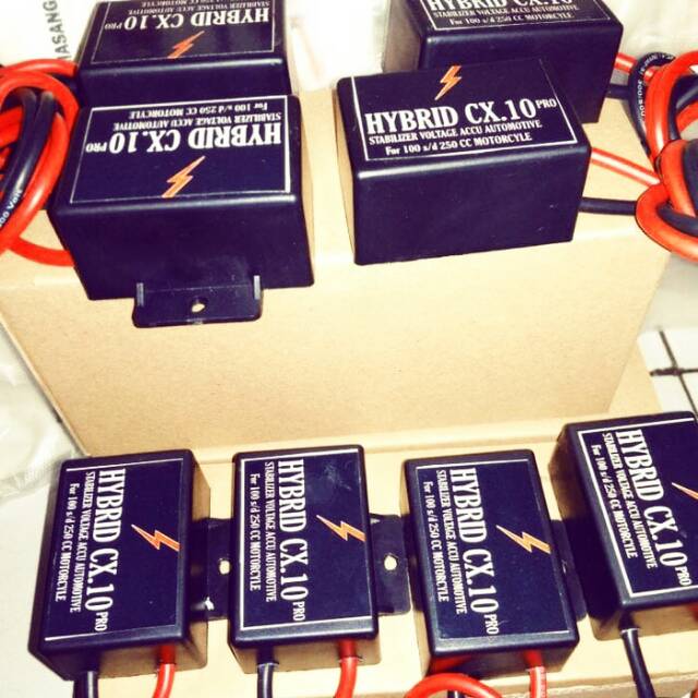 STABILIZER aki motor 100cc s/d 250cc HYBRID cx 10 GARANSI 5 TAHUN