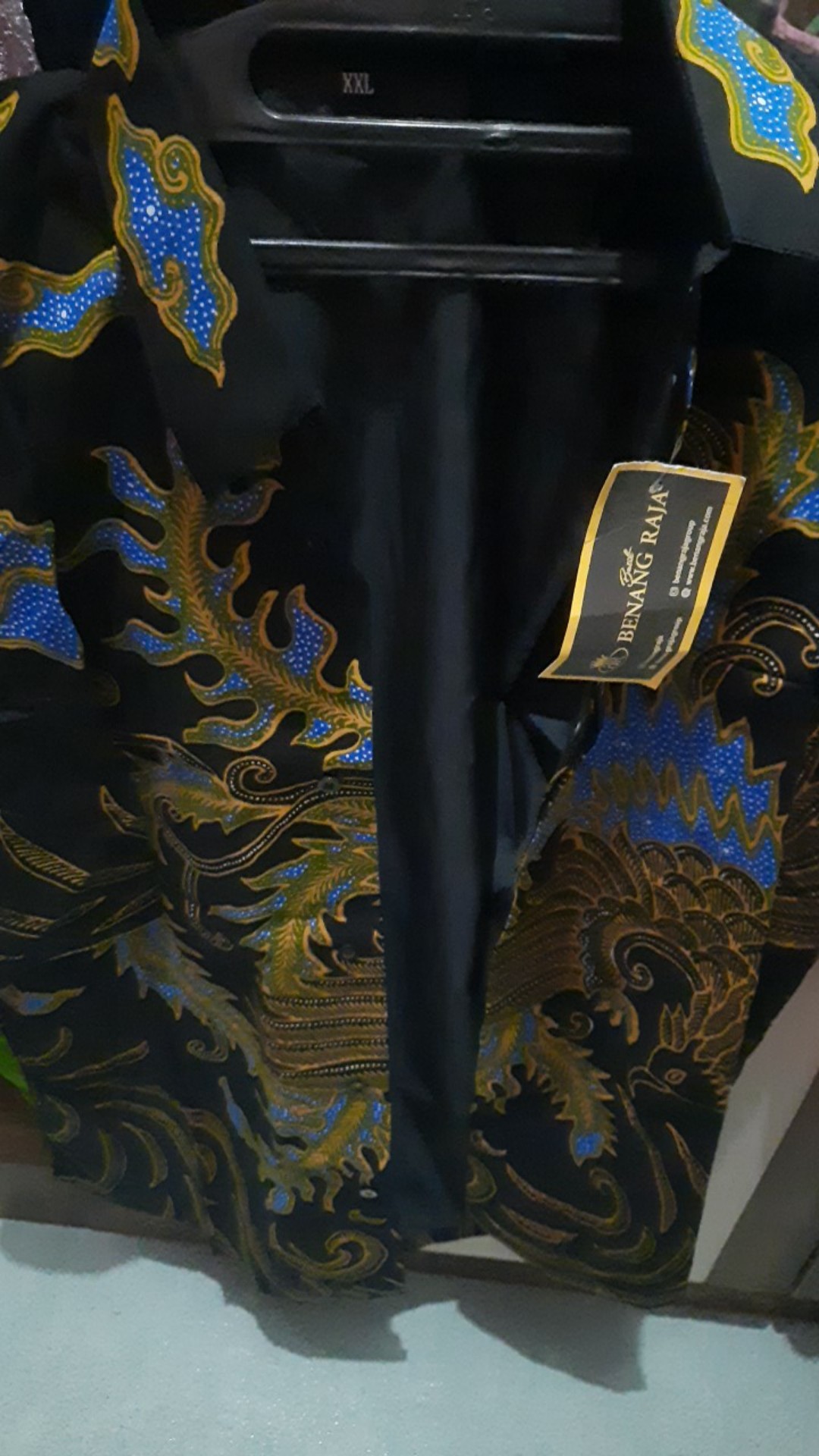 Benang Raja Hem Batik Pria Lengan Pendek Ukuran Jumbo 2xl 3xl