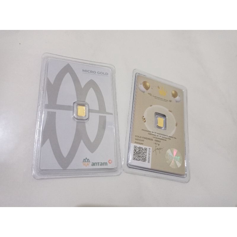 Emas Antam Micro Gold 0,1gr Murni 24 karat