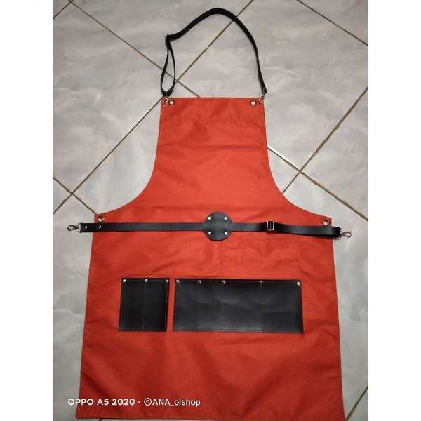 Apron Barber COD (bayar di tempat) Apron barbershop  celemek barista waterproff apron barbershop murah