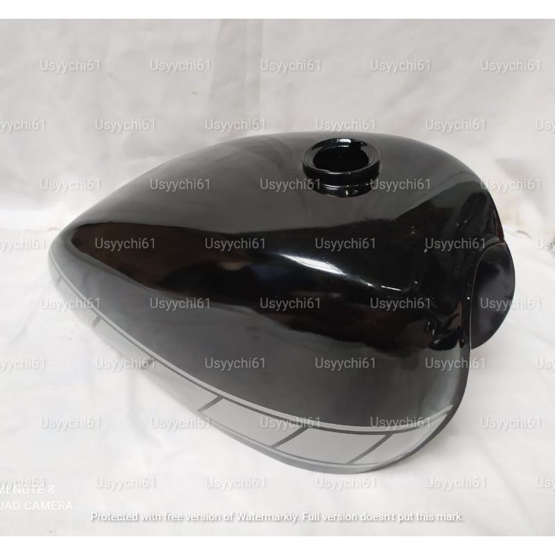 Tangki Cat Royal Enfield Triumph Custom Strip Bonus Tutup Tangki