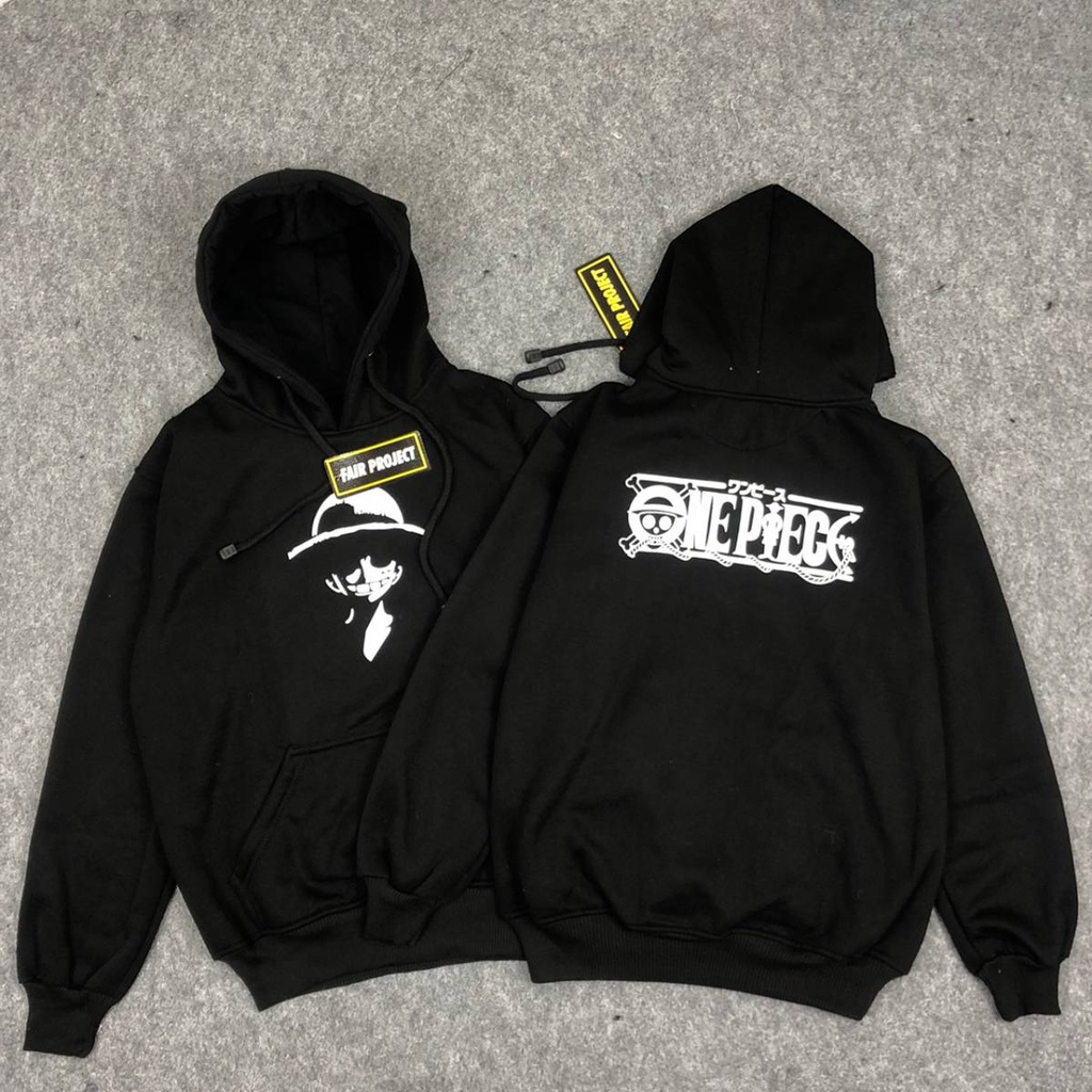 Hoddie Sweatshirt Pullover Hoodie One Piece Manga Anime Jepang Luffy d Monkey Long sleeve Pria Wanit
