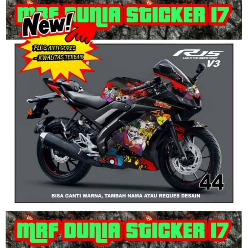 Sticker decal Yamaha R15 V3 Full Body dekal Yamaha R15 V3 Stiker Decal Yamaha R15 V3 Modif 44