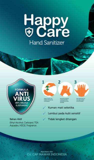 Hand Sanitizer Semi Gel 110 ml Happy Care