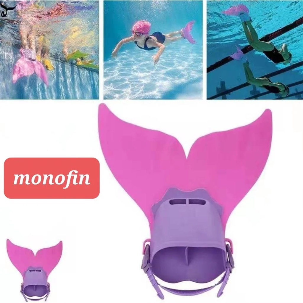 MONOFIN KAKI KATAK DIVING FIN ANAK AKSESORIS RENANG MERMAID DUYUNG IMPORT