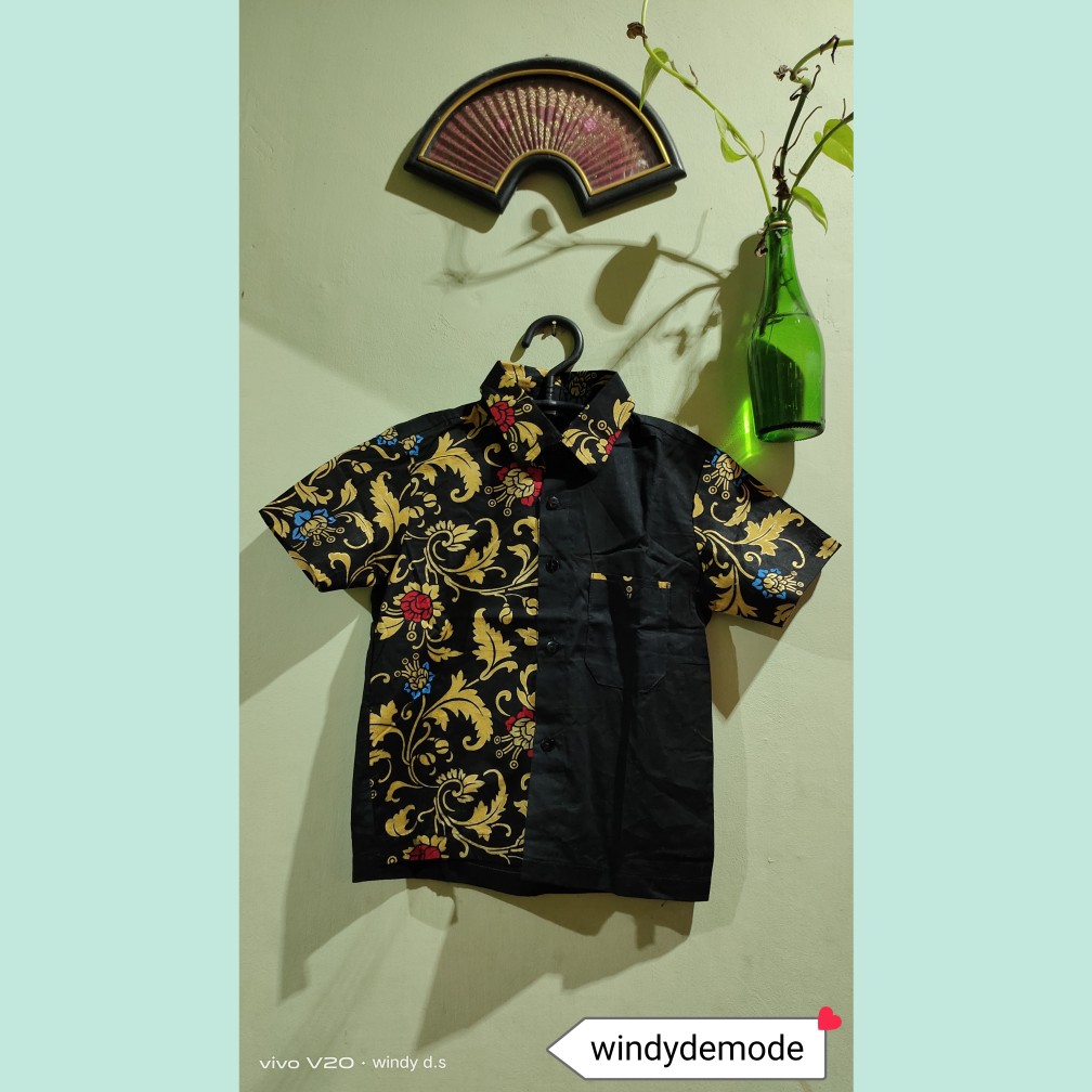 Batik Anak Cowok/kemeja Batik Anak- Anak/kemeja Batik Anak Pria/batik Anak Terbaru