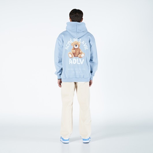 ADLV Teddy Bear Hoodie Sky Blue 100% Authentic