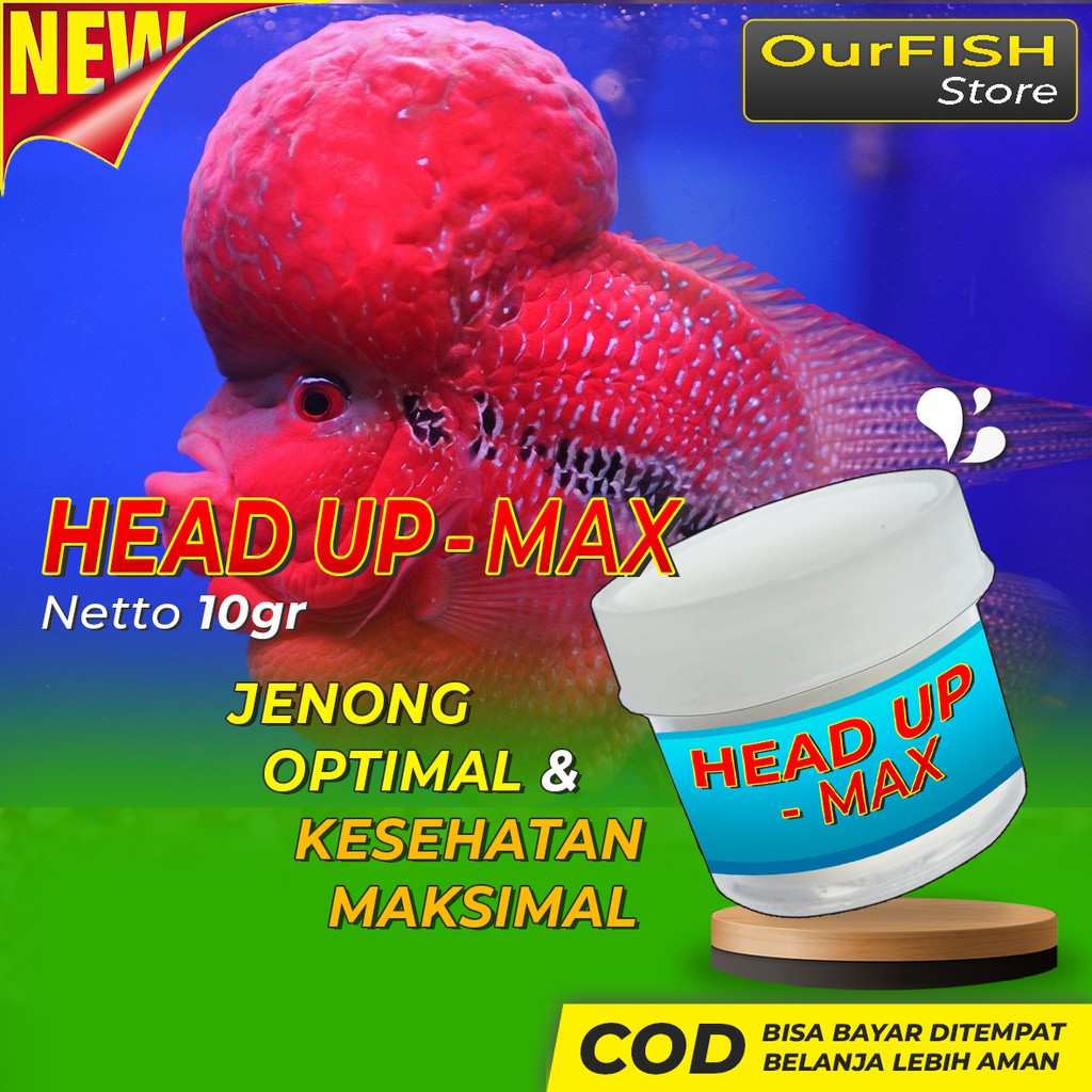 OURFISH - Serbuk Memperbesar Jenong Louhan Vitamin Ikan Kamfa Srd Cencu Bonsai