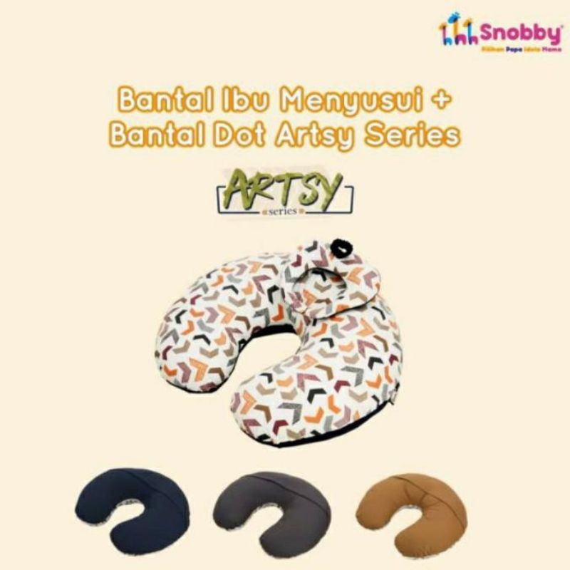 SNOBBY Bantal Ibu Menyusui + Bantal Dot Artsy Series TPB 5822