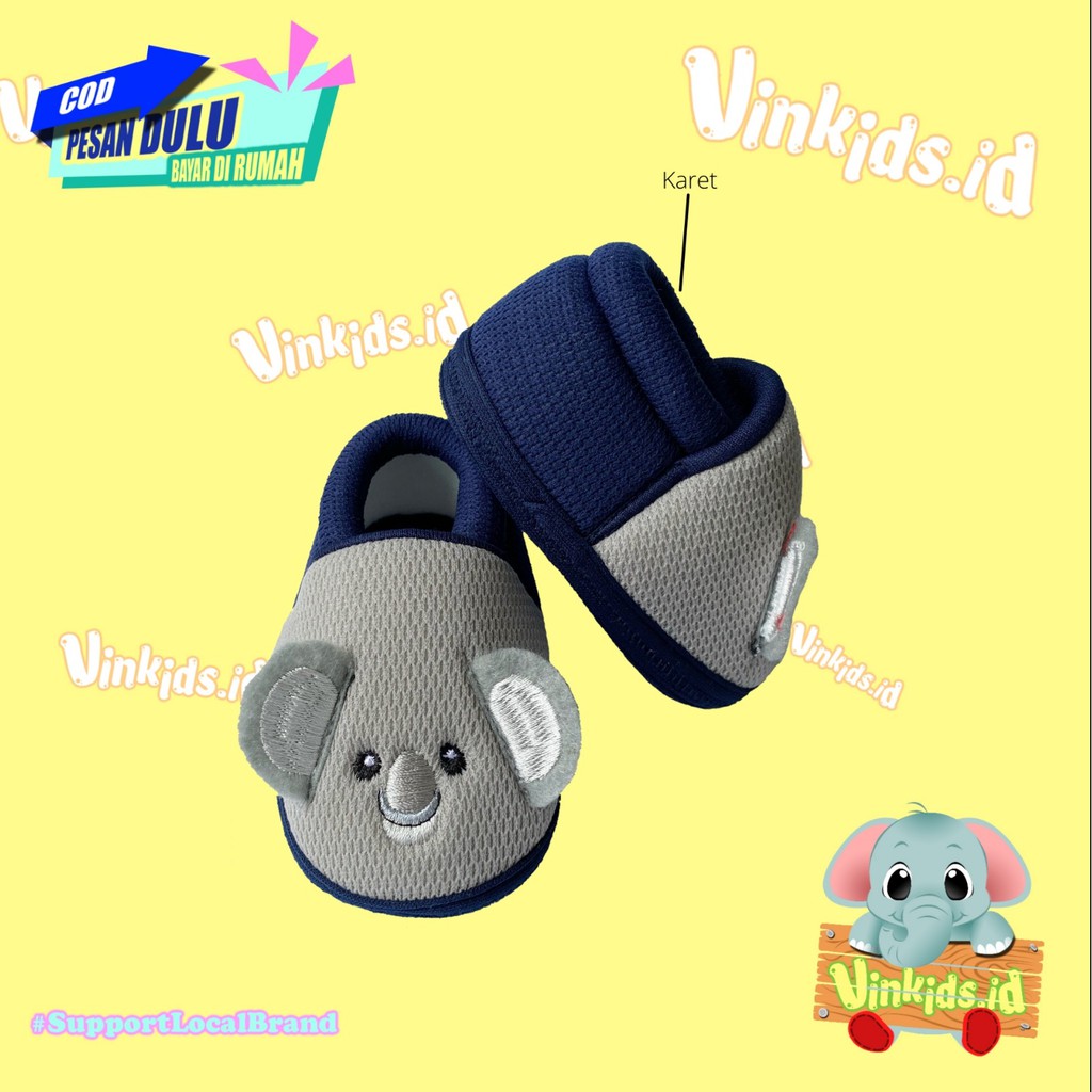 Sepatu Sandal Anak Bayi Cowok Lucu Karakter Koala 0-12 bulan