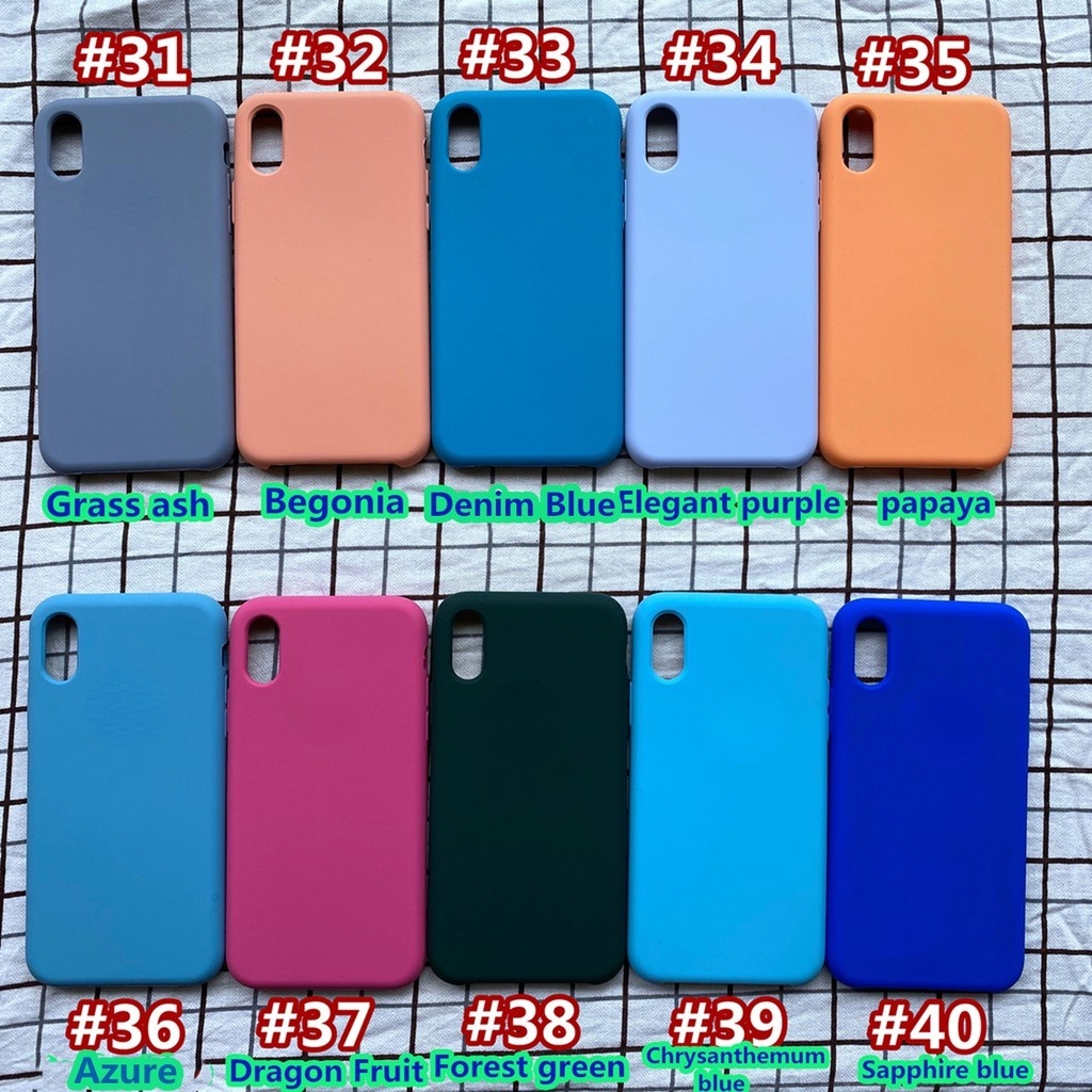 Case Bahan Silikon Cair Untuk iPhone 11 pro MAX 12 pro MAX SE2020 Plus 7 8 Plus X XS XR XS MAX