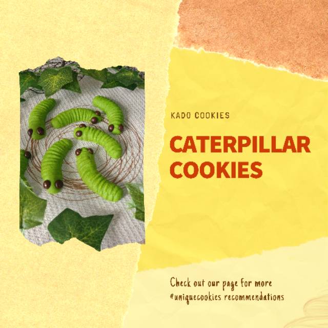 

Caterpillar cookies (kue ulat)