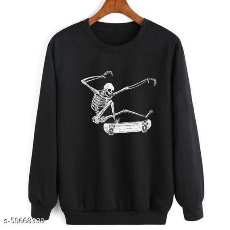 Sweater Pria Skating Skull