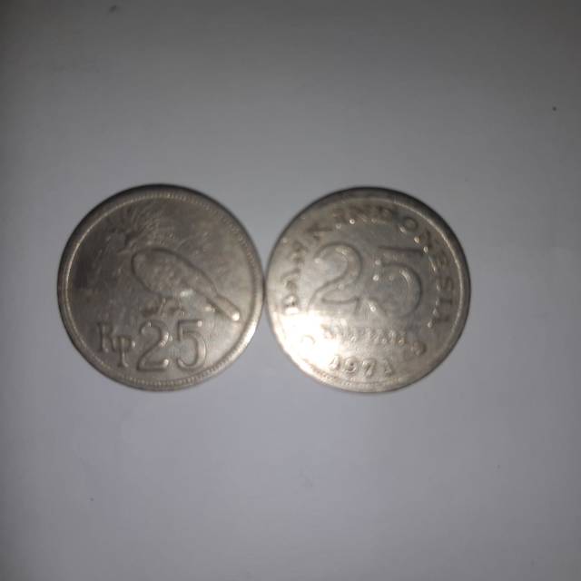 Uang koin rp 25 tahun 1971 tebal
