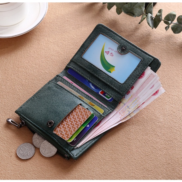 DOMPET LIPAT KECIL WANITA IMPORT KULIT PENDEK SLOT KARTU MINI MERCURIA MURAH BATAM KOREA PREMIUM ORI
