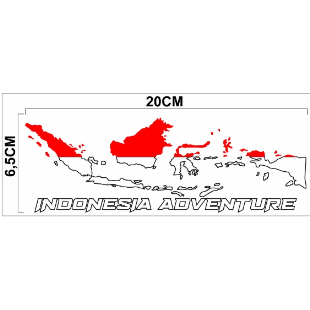 

Stiker cutting peta indonesia, cutting peta indonesia adventure merah putih terlaris termurah