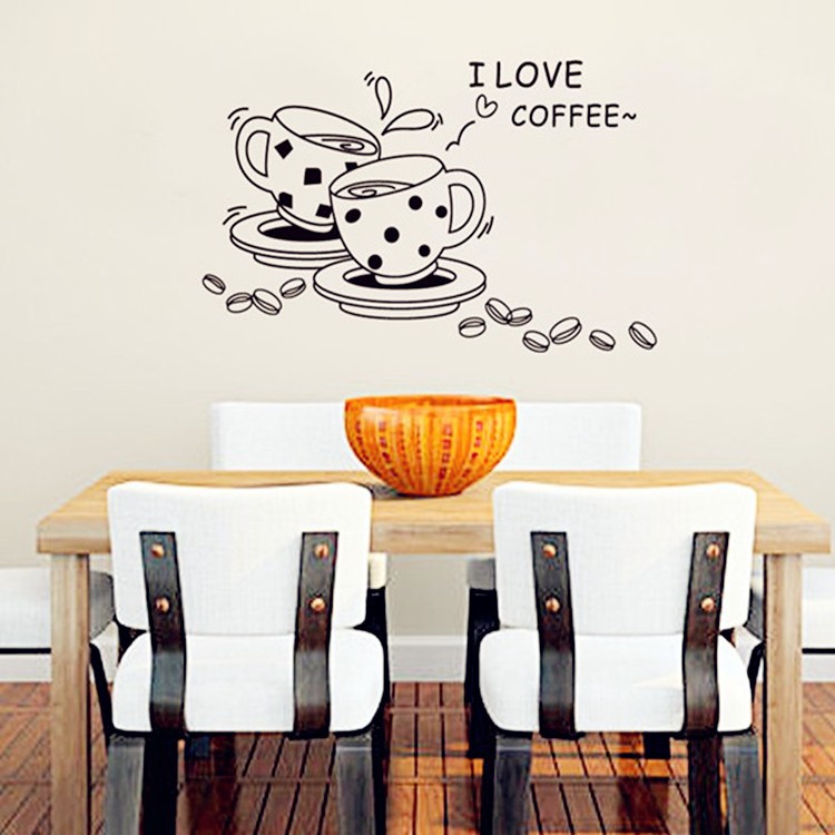 RELIZA WALLSTICKER DAPUR COFFEE CANGKIR KITCHEN JM8268 STIKER DINDING / WALLSTICKER