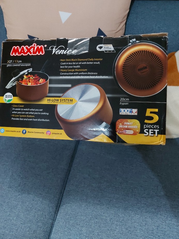 Maxim Venice Deluxe Panci Set [5 Pcs] / Venice Panci Set Deluxe Maxim
