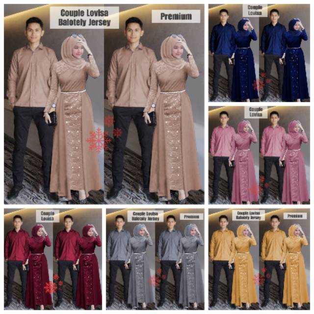 Vc Couple Lovisa COUPLE GAMIS KOKO COUPLE BAJU MUSLIM GAMIS PASANGAN BAJU PASANGAN COUPLE KEKINIAN