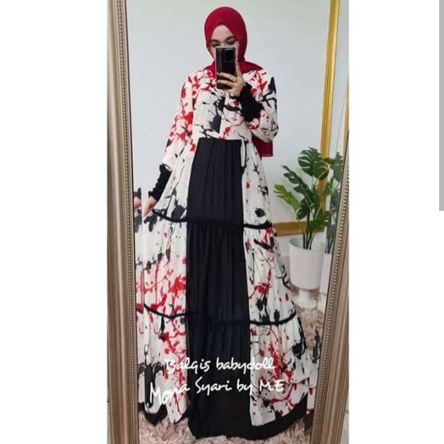 Gamis ceruty mona syari by ME