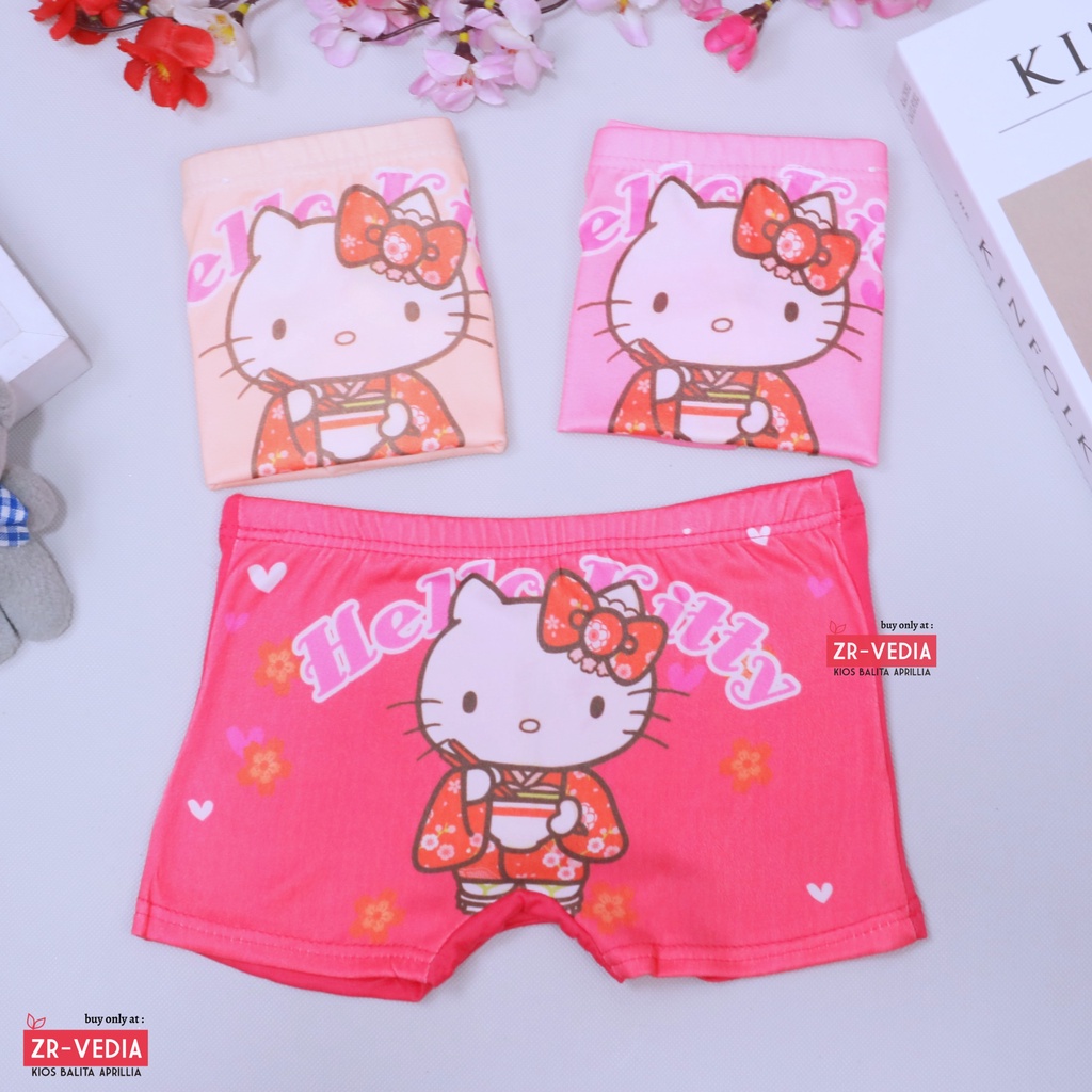 Celana Dalam Boxer 1-7 Tahun / Mini Pants Anak Short Body untuk Dalaman Perempuan CD Karakter kiosbalitaaprilia