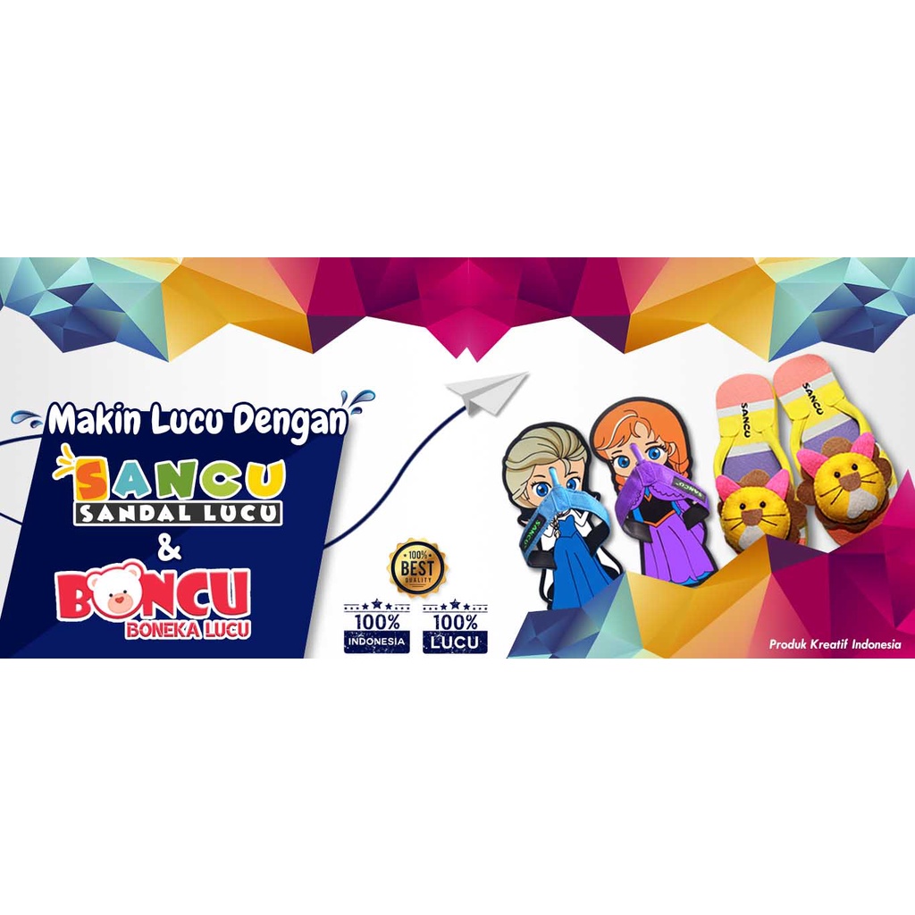 SANCU / SANDAL LUCU / SANDAL KARAKTER / SANDAL ANAK / SANDAL UNIK