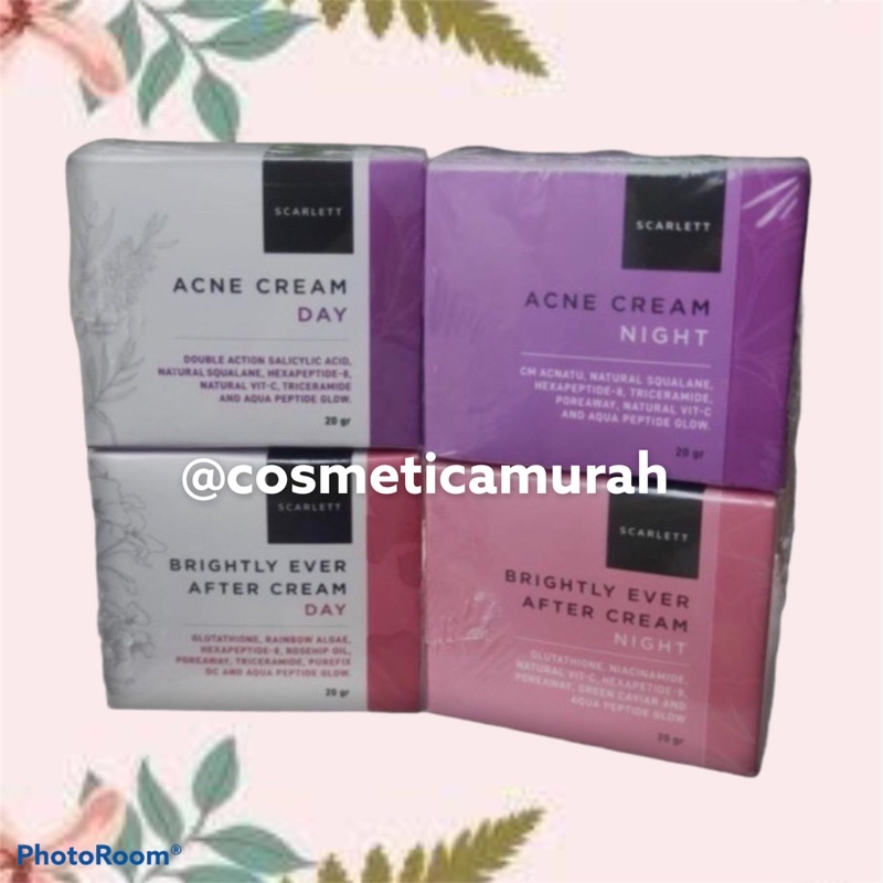 scarlett brightly series original scarlett brightening Cream - scarlett acne cream | scarlet ever brighly cream