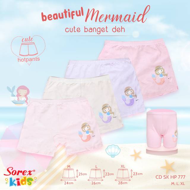 Sorex kids girl HP 777  celana dalam anak perempuan