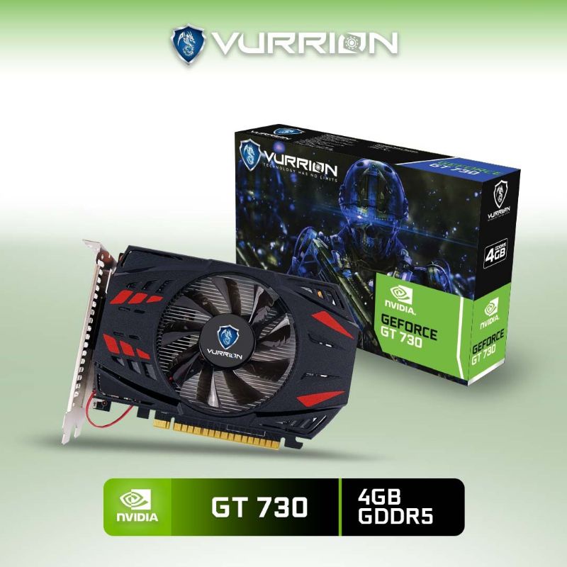 VGA AGS VURRION NVIDIA GT730 4GB DDR5 64bit REAL CAPACITY