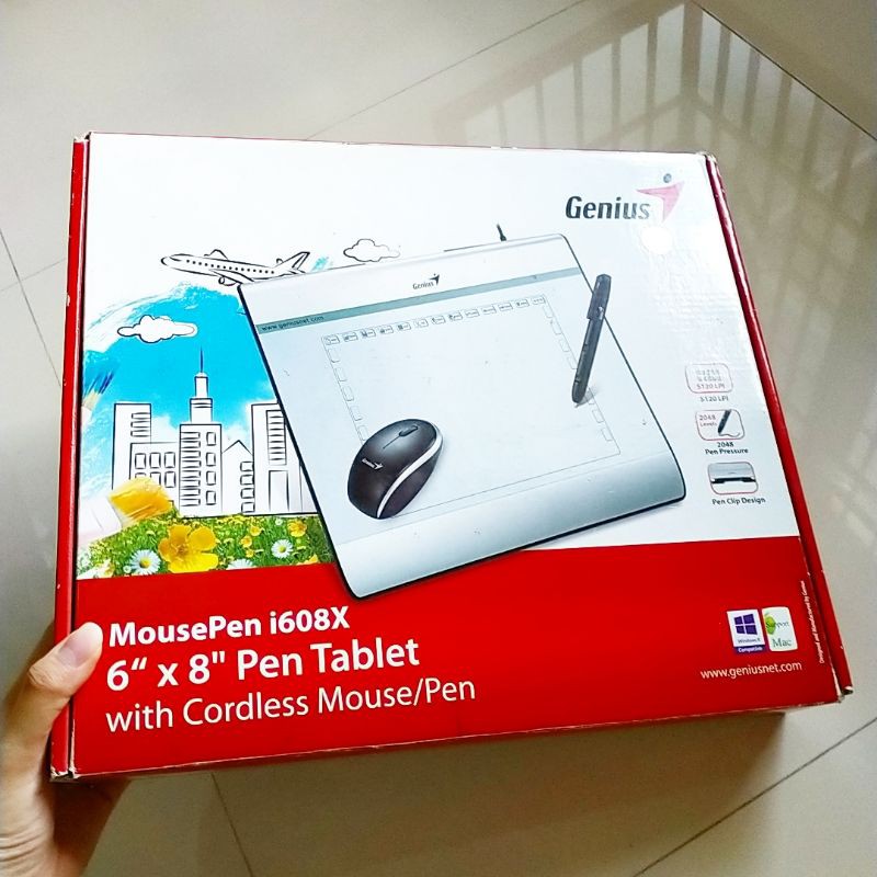 PRELOVED Genius MousePen i608x 6"× 8" Pen Tablet MURAH