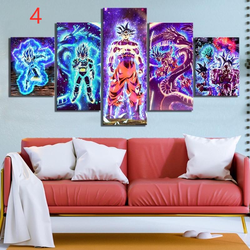 Poster Lukisan Cat  Minyak  Desain  Dragon Ball Z Shopee 