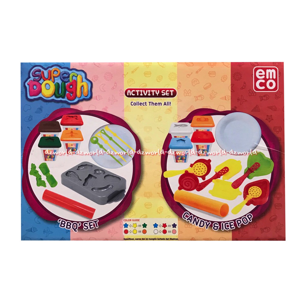 Emco Super Dough Activity Set BBQ Set Mainan Lilin membuat Barbeque Panggang Bakar