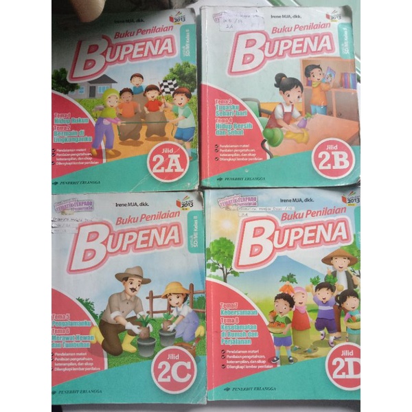 

BUPENA BEKAS KELAS 2 SD 2A, 2B, 2C, 2D BUKU BUPENA BEKAS ERLANGGA BUPENA SECOND BUPENA BEKAS KURIKULUM 2013 REVISI JILID 2A, 2B, 2C, 2D