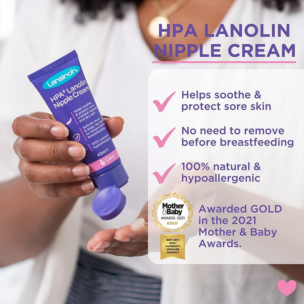 LANSINOH Lanolin HPA 40ml gr Sore Nipple Cream Krim Puting 40 ml