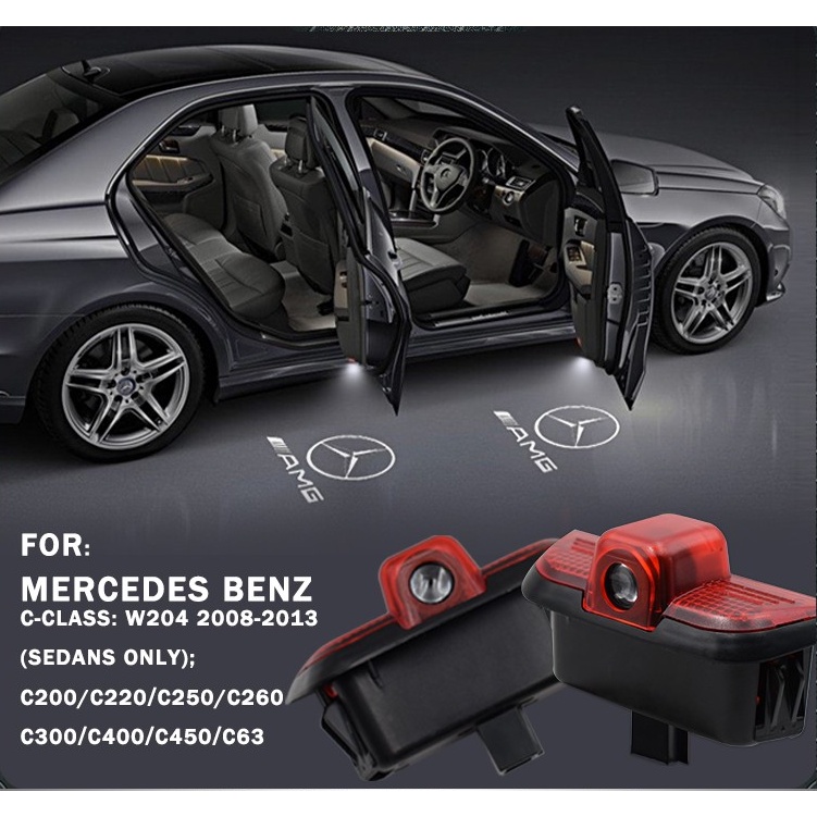 Lampu Led Proyektor Laser Pintu Mobil Untuk Mercedes Benz W203 C Class SLK R171 SLR R199 CLK W209 W240