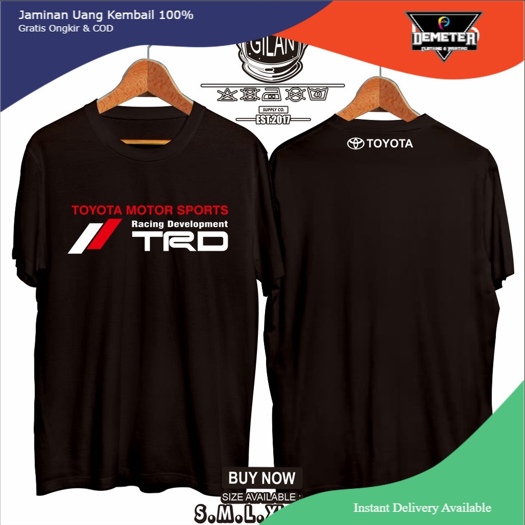 Kaos Baju TRD Toyota Racing Development Mobil Otomotif - Gilan Cloth